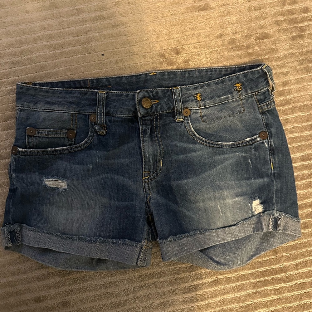 R13 Denim Blue Women's Shorts